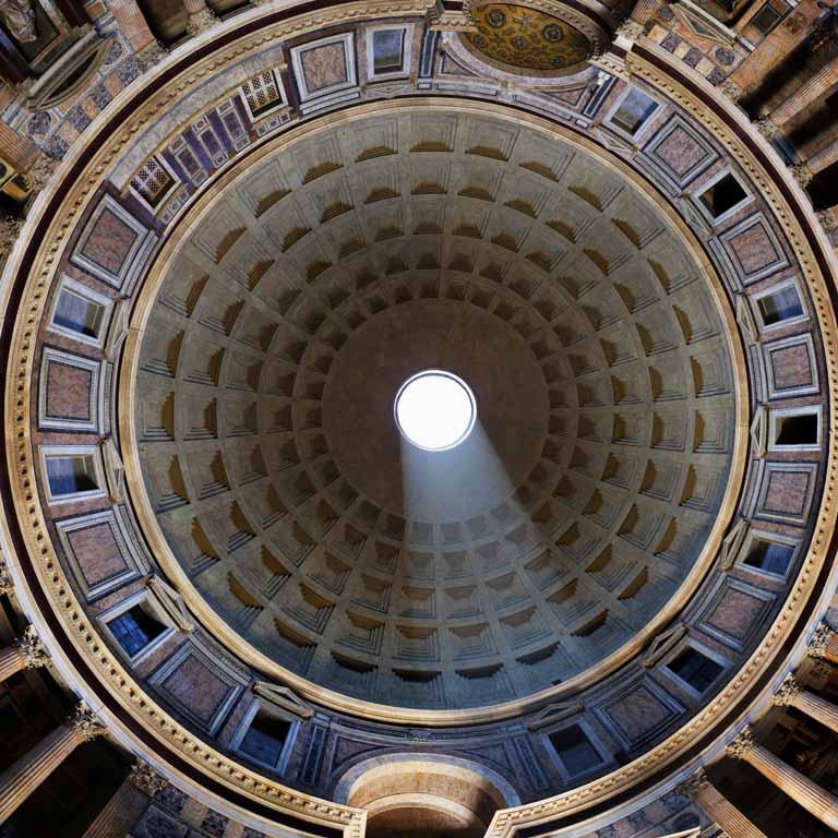 interior dome of the Pantheon